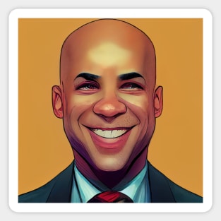 Cory A. Booker | Comics Style Sticker